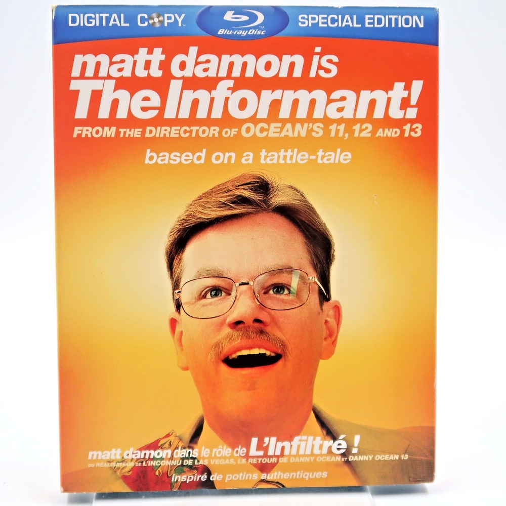The Informant! Blu-ray 2009 Matt Damon Scott Bakula Steven Soderbergh Movie